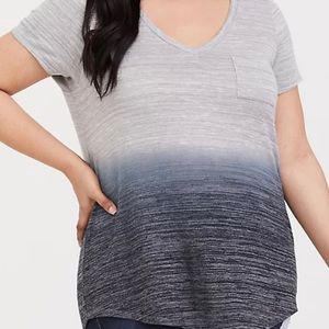 GREY & BLACK HACCI
DIP DYE TEE 5x